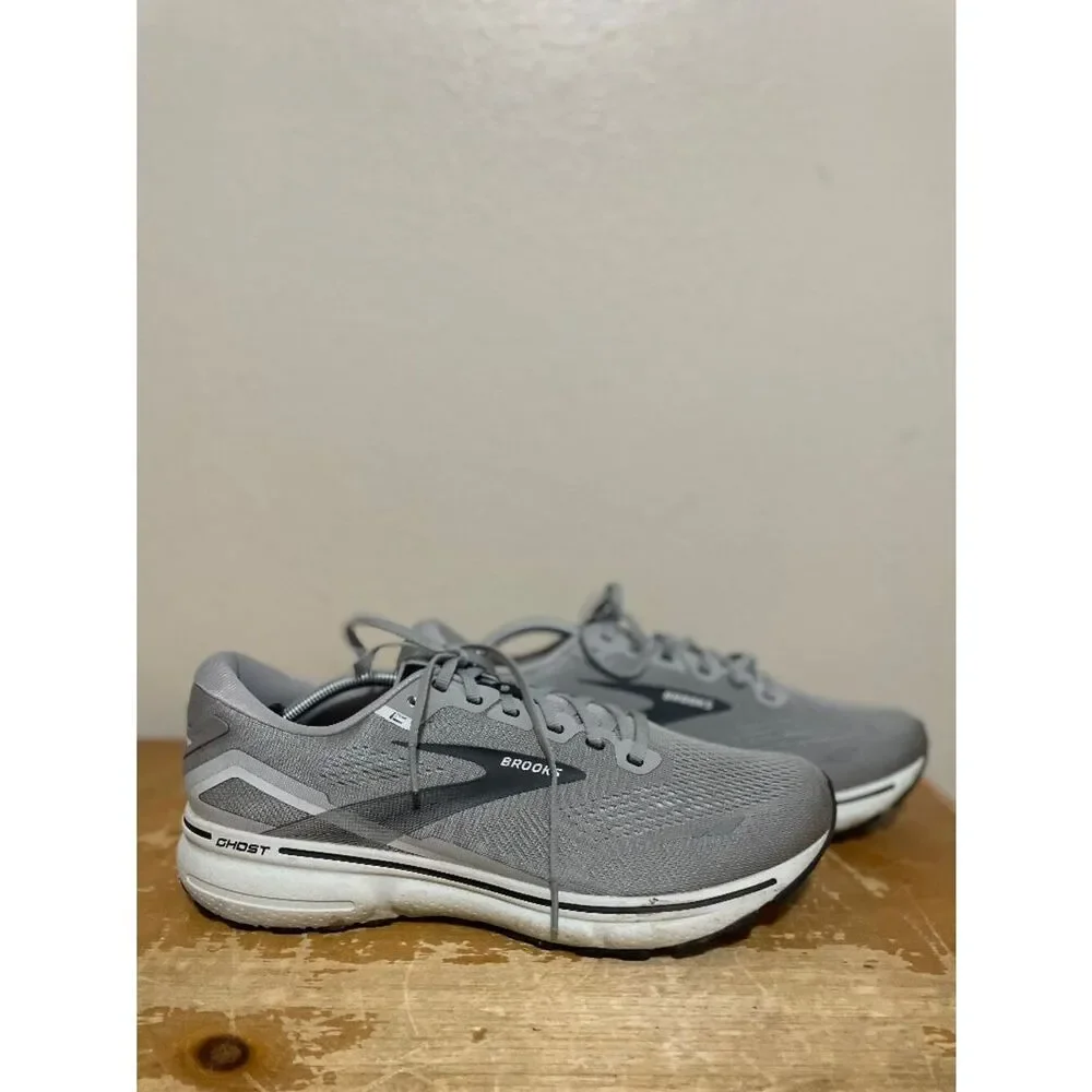 Brooks Ghost 15 Men’s Road Running Shoes Size 13 Gray Lace Up Performance